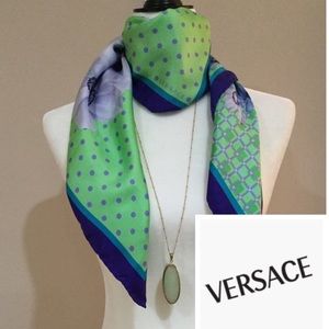 Versace 100% silk scarf NWOT
